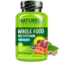 NATURELO Adolescents Multivitamine - Multivitamine d'aliments entiers pour adolescents Garçons - Supplément Minéraux pour enfants actifs - avec extraits de plantes - Non-OGM - Vegan & Végétarien - 60 Capsules