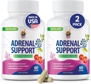 SUNNY SAM Suppléments de support adrénal Cortex pour la gestion du cortisol - supporte le règlement sur le cortisol, les niveaux d'énergie et la tension