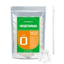 wananfu Taille 0 Capsules vides Végétarien (500 Nombre) Bundle avec Micro Lab Spoon, Effacer Capsules Veggie Pill Taille 0 pour faire vos propres suppléments
