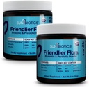 SUNBIOTICS Flore amie - Poudre prébiotique et probiotique pour les femmes et les hommes avec 20 milliards CFU de 4 souches probiotiques pour la bonne fleur de Gut, système immunitaire et microbiome équilibré - Vanille, (paquet de 2)
