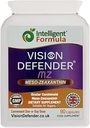 Vision Defender Meso Zeaxanthin Vegan Eye Supplement MZ- Protéger et améliorer la santé oculaire et le soin des yeux, anti-oxydant haute résistance méso-zéaxanthine caroténoïde pour les yeux (90 capsules/un jour) Fabriqué au Royaume-Uni