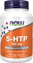 MAINTENANT Suppléments, 5-HTP (5-hydroxytryptophane) 100 mg, soutien aux neurotransmetteurs*, 120 gélules