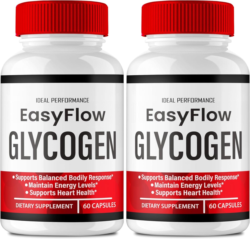 Capsules de support de Glycogen à flux facile - Formule officielle Glycogen Support de pilules EasyFlow, EasyFlow - Force maximale, pilules Glyco Optimizer, Santé globale, Capsules de flux facile Avis (2 Pack)