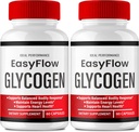 Capsules de support de Glycogen à flux facile - Formule officielle Glycogen Support de pilules EasyFlow, EasyFlow - Force maximale, pilules Glyco Optimizer, Santé globale, Capsules de flux facile Avis (2 Pack)
