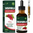 Extrait de racine de Sarsaparilla gouttes pour le nettoyage du foie Detox & Réparation, Supplément de soutien immunitaire avec Dandelion Cocolmeca Polypodium Leucotomos. Diente de Leon para Limpieza de Colon y Desintoxique. 2oz