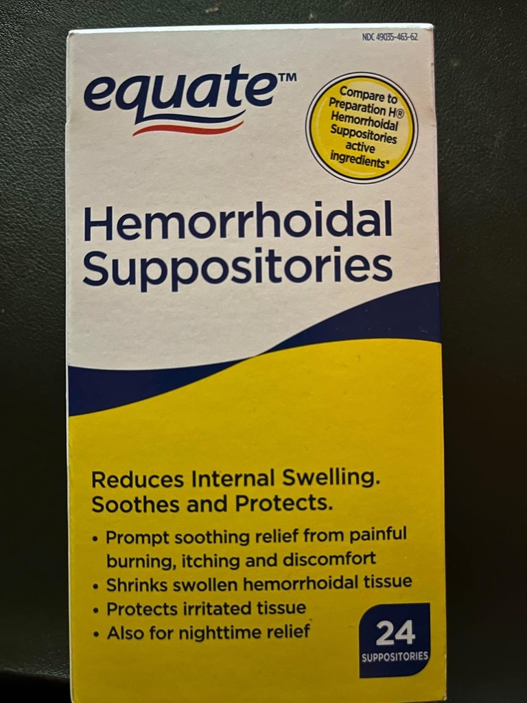 Suppositoires hémorroïdales de l'équateur 24 Ct par équateur