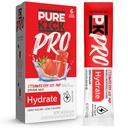 PURE KICK PRO Hydration Electrolyte Drink Mix, Strawberry Ice Pop, Includes 1 Box with 6 Packets in Each Box