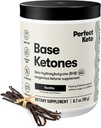 Perfect Keto Exogenous Ketones Powder, BHB Salts Supplement for Ketosis & Fasting, Plus Electrolytes for Hydration, Caffeine Free Energy, Keto Diet, Focus & Workout Support, Vanilla, 6.7 oz