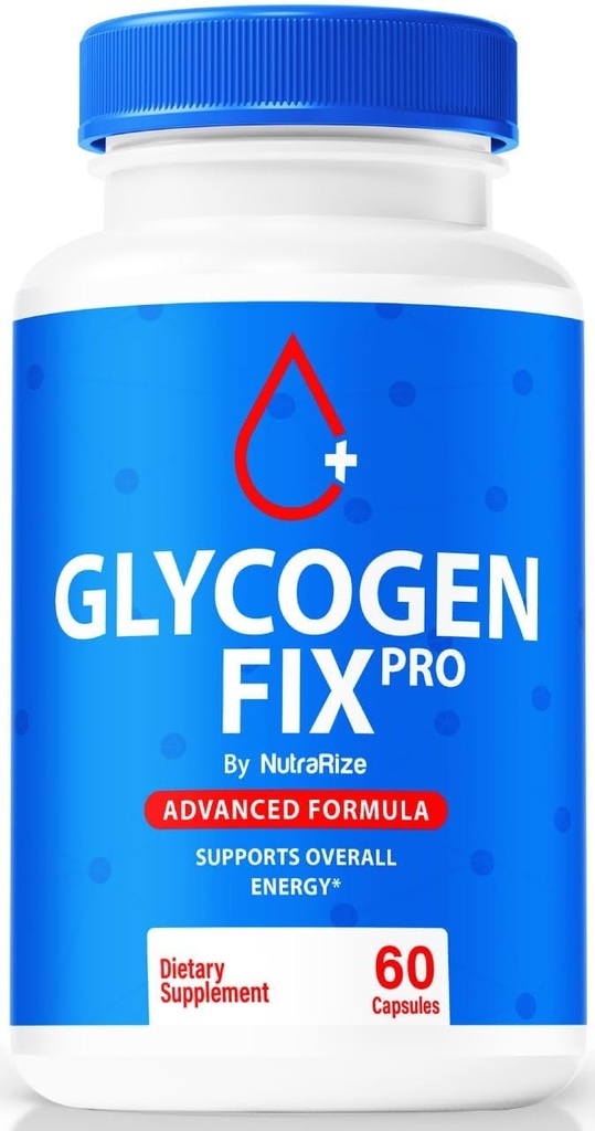 NutraRize Glycogen Fix Pro Capsules, Formule de soutien du sang tout naturel, Supplément Premium pour soutenir un mode de vie sain et maintenir des niveaux stables, Avis officiels GlycogenFix Pro (60 capsules)