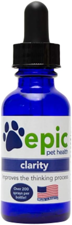Clarity - Supplément naturel liquide pour animaux de compagnie âgés ou malades qui améliore la cognition - Facile à utiliser - Mâcher sur le visage et mettre dans la nourriture et l'eau (Dropper, 2 once)