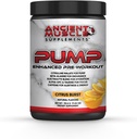 Supplément de pré-entraînement de pompe avec le malate de Citrulline, Beta Alanine, Alpha GPC - Supplément de pompe amélioré améliore l'énergie, la concentration et l'absorption - Poudre de protéines Citrus Burst
