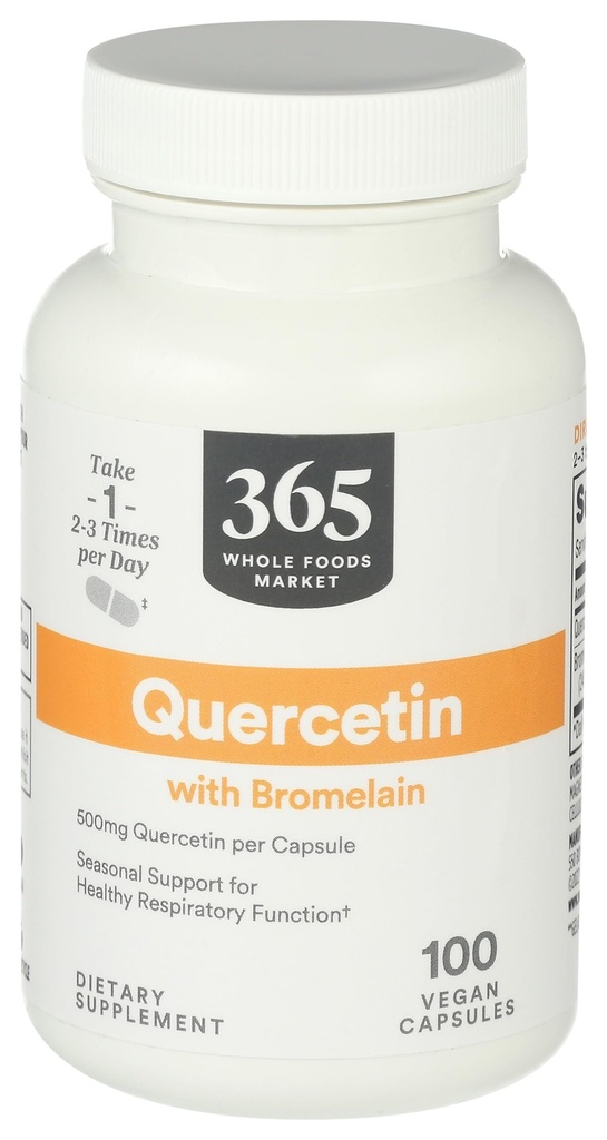 Marché des aliments entiers, Quercetin avec Bromelain, 100 comtes