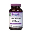 Bluebonnet Nutrition L-Arginine 500mg, acide amino de forme libre, précurseur à oxyde nitrique*, sans soja, sans gluten, sans OGM, certifié Kosher, végétalien, 100 capsules végétales, 100 portions, blanc