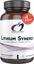 Designs for Health Lithium Synergy - 5mg Lithium Orotate with TMG + B12 Methylcobalamin - Bioavailable Mood + Methylation Support Supplement, Non-GMO + Vegetarian (120 Capsules)