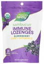 Nature's Way Sambucus Immune Lozenges, Zinc + Vitamine C, Extrait de mûrier noir, USDA certifié biologique, Aromatisé aux baies d'origine, 24 Lozenges (paquetage May Vary)