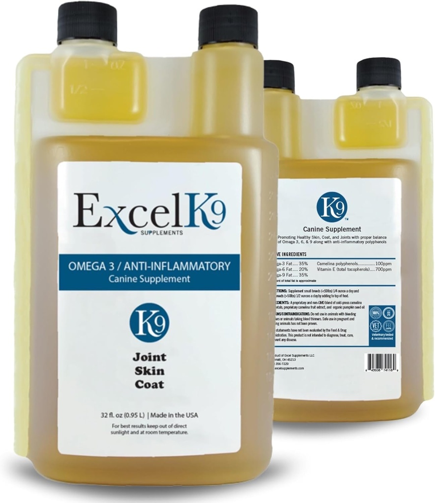 Suppléments Excel Supplément Canine - Supplément chien pour la mobilité, la peau et les articulations