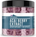 Earthborn Elements Acai Berry Extract 200 Capsules, Pure & Undiluted, No Additives
