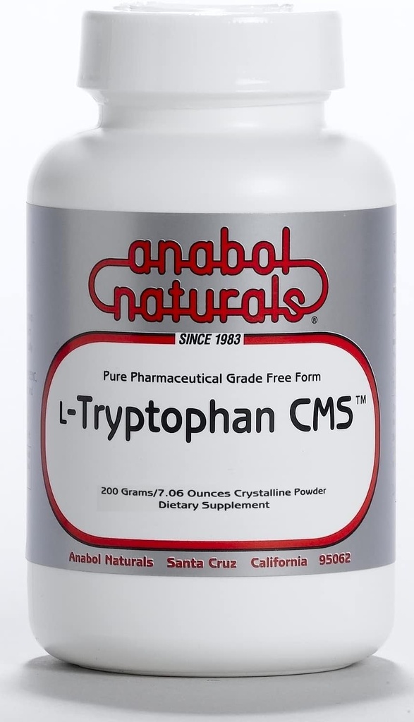 Anabol Naturals L-Tryptophane CMS 200 Grams Poudre cristalline pure