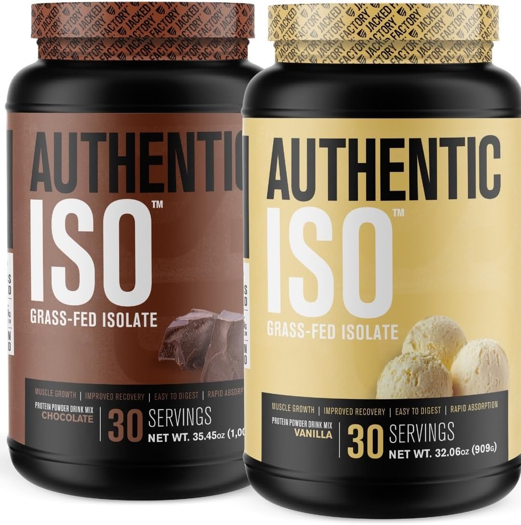 Poudre isolate de lactosérum de lactosérum de l'usine de traitement de lactosérum de l'ISO - Protéine à faible teneur en glucides, non-OGM, sans remplissage (chocolat, 30sv) et (Vanilla, 30sv)