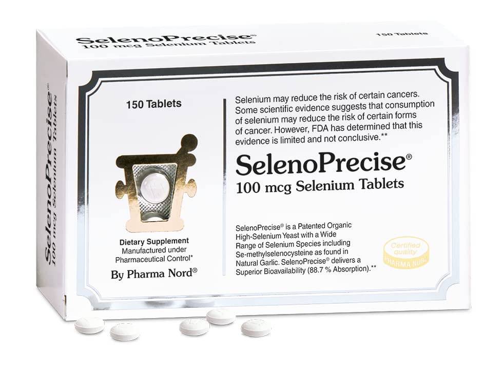 Pharma Nord Sélénium 100 mcg.SélénoPrecise.Support thyroïdien, système immunitaire, protection antioxydante et santé cardiaque.