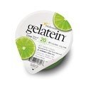Gelatein Lime: 20 grammes de protéines. Sans sucre. Idéal pour les régimes liquides limpides, les difficultés à avaler, bariatrie, dialyse et oncologie. Grande collation avant ou après l'entraînement. (12 paquets)