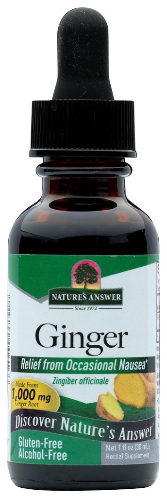 Réponse de la nature sans alcool racine de gingembre, 1-Fluid Ounce.