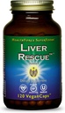HealthForce SuperFoods Liver Rescue - Natural Liver Cleanse - with Milk Thistle & Dandelion Root - Gluten-Free & Vegan - 120 Capsules