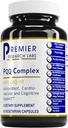 Premier Research Labs Premier Complexe PQQ avec CoQ10 - Coenzyme Q10, Co Q 10 Supplément avec Pyrroloquinoline Quinone (PQQ) pour Antioxydant, Soutien du cerveau et du cœur - 60 Capsules végétariennes