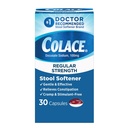 Adoucisseur de tabouret de force régulière pour un soulagement de constipation efficace doux, marque d'adoucissement recommandé par le médecin, 100 mg de gélules de docusate, 30 Nombre