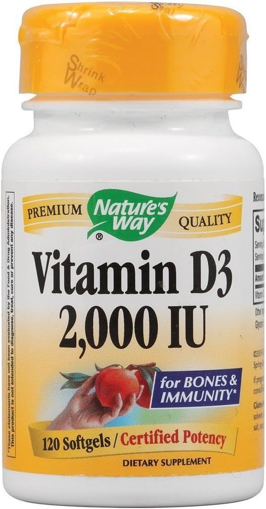 Nature's Way Vitamin D-3 2000 IU 120 softgel