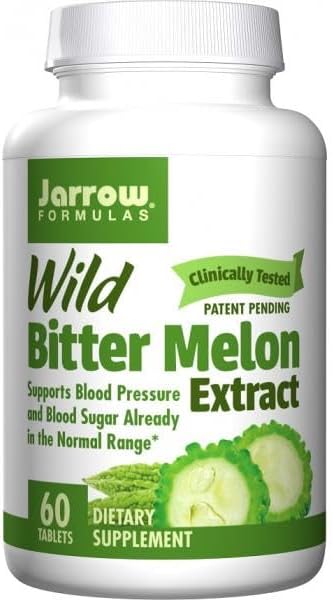 Formules de Jarrow Wild Bitter Melon Extrait 1 500 mg, complément alimentaire, 60 comprimés, jusqu'à 30 jours d'approvisionnement