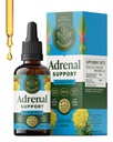 HERBAMAMA Soutien adrénal gouttes liquides - Teinture adrénale végétalienne avec la racine d'Ashwagandha et l'extrait de rosea Rhodiola - Supplément non-OGM, sans alcool et sans sucre - 28 jours d'approvisionnement