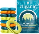Cliganic 25 Pack Mosquito Repellent Bracelets for Adults & Kids - Natural DEET-Free Bands, Individually Wrapped