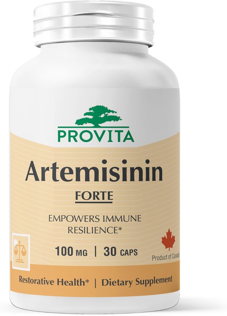 PROVITA Artemisinin Pro-Exclusivité Supplément de support immunitaire Exclusivité Capsules de wormwood doux avec 50:1 Artemisia Annua Extraire Exclusivité naturelle anti-inflammatoire et anti-oxydant Exclusivité pour adultes