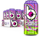 Bang Energy Swirly Pop, sans sucre, boisson énergétique, 16 once (paquet de 12)