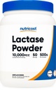 Poudre de lactase Nutricost 500 grammes - Non-OGM, sans gluten