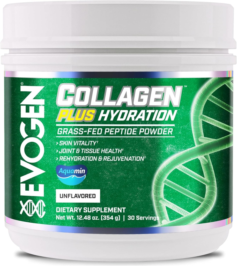 Evogen Collagen Plus Hydratation - Collagène herbeux pour les femmes et les hommes