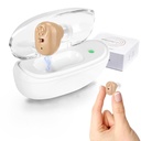 Amplifieur auditif, aide auditive rechargeable pour les aînés et les adultes avec contrôle du volume, amplifieur auditif annulant le bruit, utilisation unique