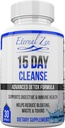Eternal Zen 15 Day Colon Cleanser Detox avec des herbes extra-fortes, Senna est un laxatif naturel à action rapide pour le soulagement de la constipation - Nettoyage du corps entier - 30 Capsules