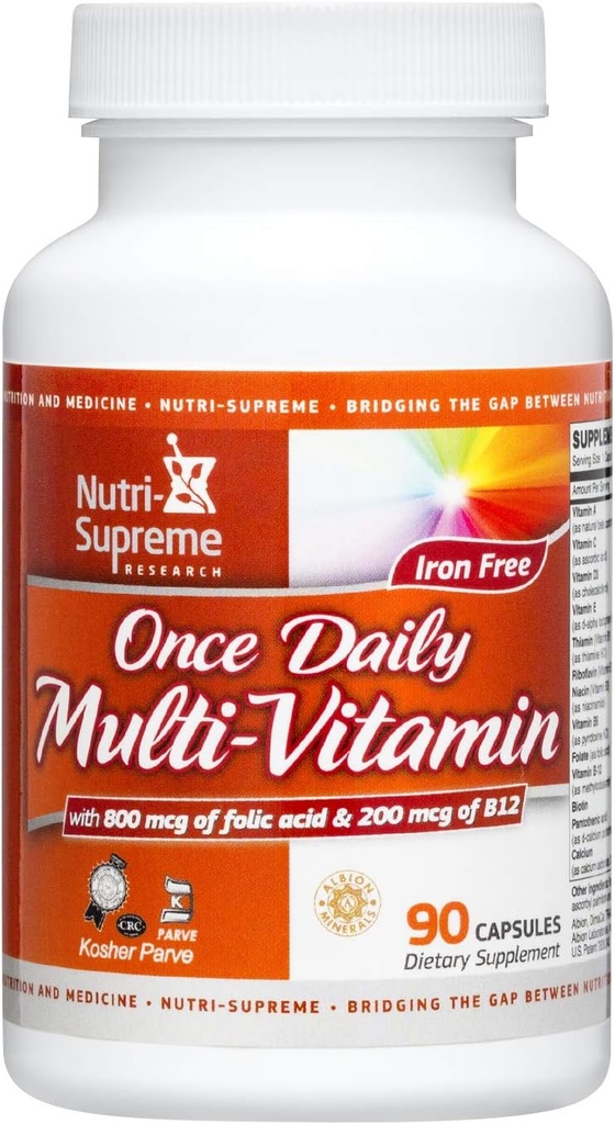 Nutri Supreme Research Une fois par jour Multi - Vitamine 90 Capsules