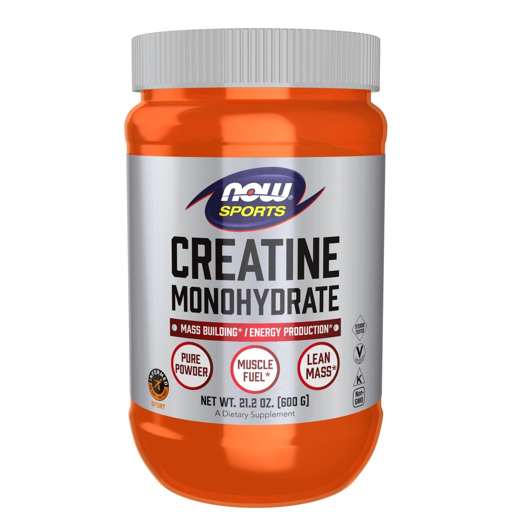 MAINTENANT Aliments Sports Nutrition, poudre monohydratée de créatine, bâtiment de masse*/production d'énergie*, 21.2-Ounce