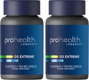 ProHealth 2-Pack Vitamine D3 Extreme (50 000 UI, 24 capsules chacune) aide à stimuler et à soutenir les os sains et le système immunitaire