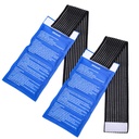 Gel Ice Cold Packs - 2-Piece Set) Comprimé doux réutilisable froid / chaud, procure une douleur articulaire et musculaire. Thérapie flexible des blessures - épaule, dos, genou, cou, cheville et plus.