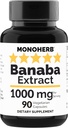 MONOHERB Banaba Extract 1000 mg - 90 capsules végétariennes - 2% acide corrosique