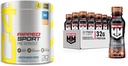 C4 Ripped Sport Pre Workout Powder Arctic Snow Cone & Muscle Milk Pro Advanced Nutrition Protein Shake, Knockout Chocolate, 11.16 Fl Oz (Pack of 12)
