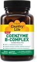 Coenzyme B-Complexe Country Life, 60 Capsules – Soutient l'énergie et le métabolisme, l'humeur et la fonction cognitive – Vitamines B véganes, sans gluten, biodisponibles avec Choline