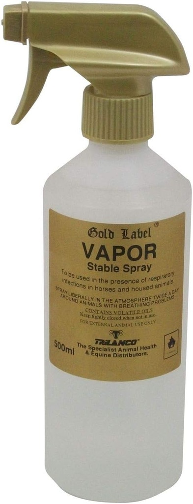 Vapor, Gold Label, Aide respiratoire pour chevaux, 500ml