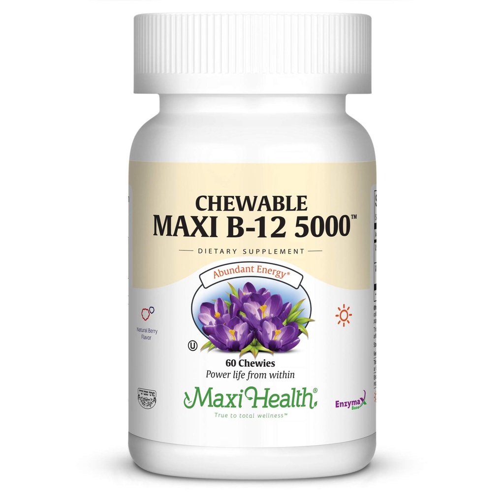 Maxi à croquer B-12 5000 60 Comprimés à croquer