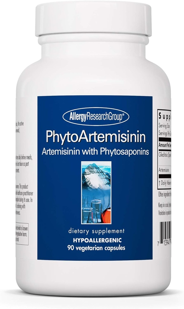 Groupe de recherche sur l'allergie Supplément à la phytoArtemisinine - GIG Tract Support, Phytosaponines, Sans Thujone, Hypoallergénique, Capsules végétariennes - 90 Compte