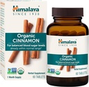 Cinnamon biologique de l'Himalaya, 30 jours d'approvisionnement - Soutien au métabolisme du glucose à base de plantes - USDA Organique, non-OGM, végétalien, sans gluten, 1100 mg, 60 comprimés